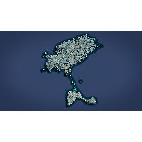 Ibiza Island Photorealistic 16K 3D model